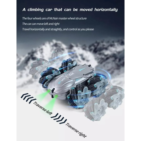 Mainan Anak Laki-Laki Remote Control Stunt Car Elves, RC Stunt Car