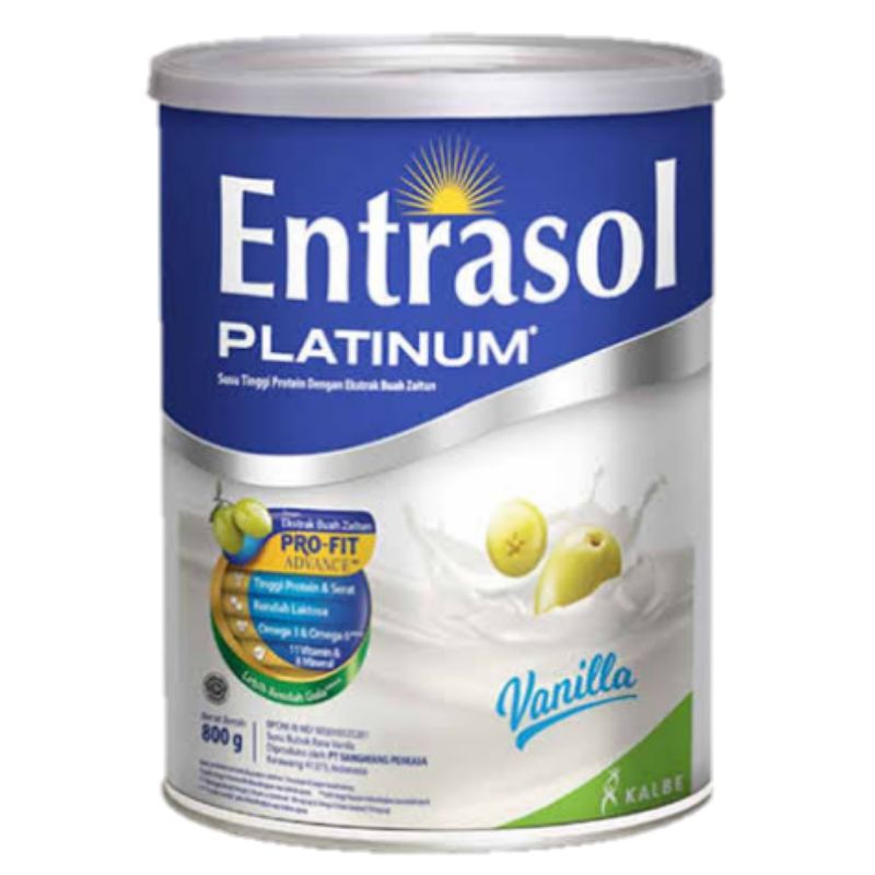 

ENTRASOL PLATINUM VANILA 10 PCS 800 GR