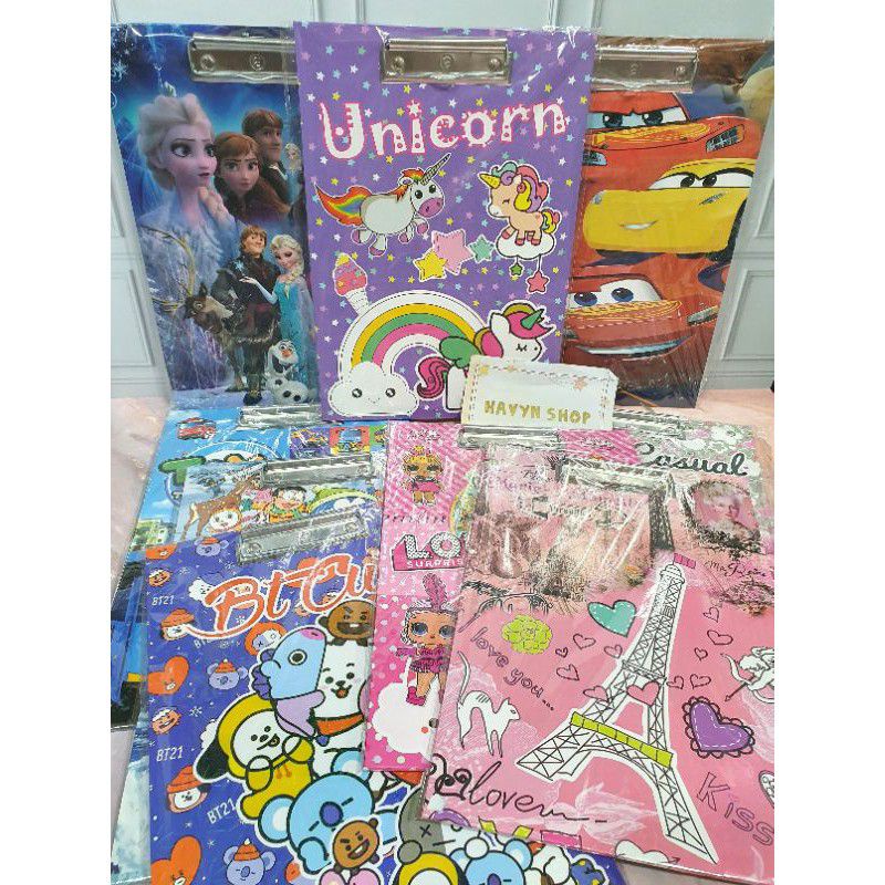 

Papan jalan / clipboard anak Karakter kartun CLP-HL