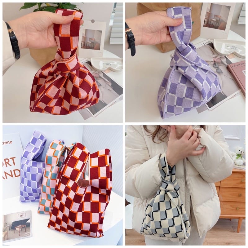 mrcaisen TAS RAJUT KOREA tas knit korea knit bag tas thailand buffolow tas rajut viral T015