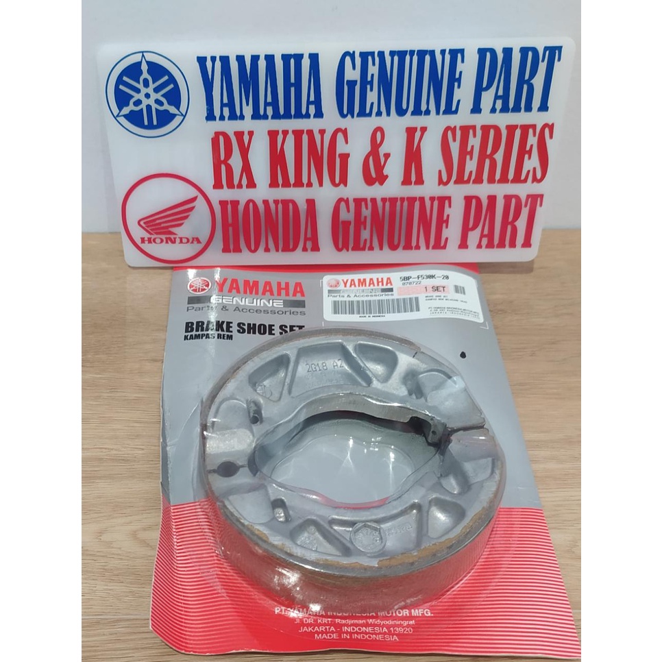 5BP-F530K-20 1LB-F530K-00 KAMPAS REM BELAKANG RX KING ORIGINAL BRAKE SHOE COMP