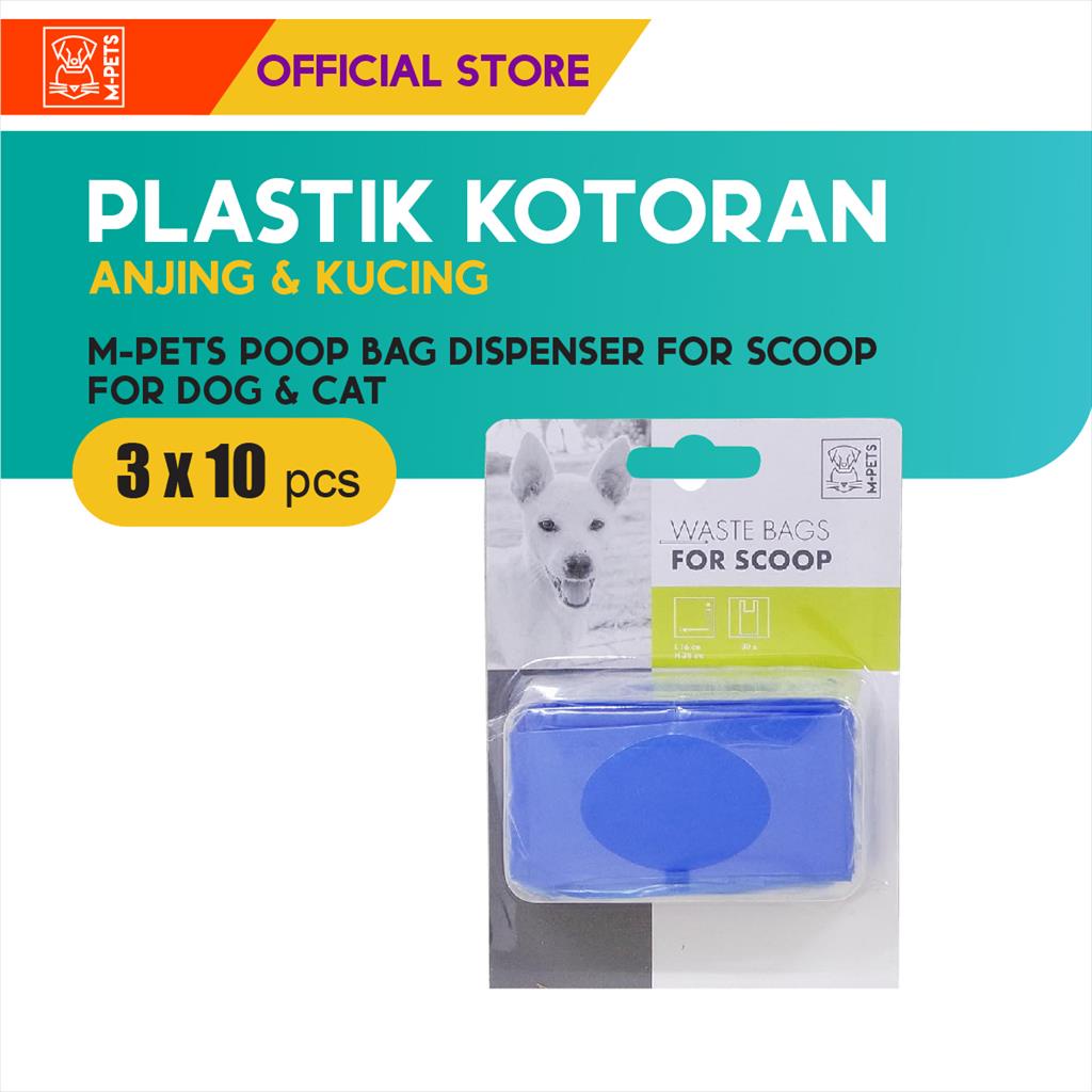 M-Pets Dog Poop Bag Dispenser For Scoop 3x10 Pcs / Plastik Kotoran