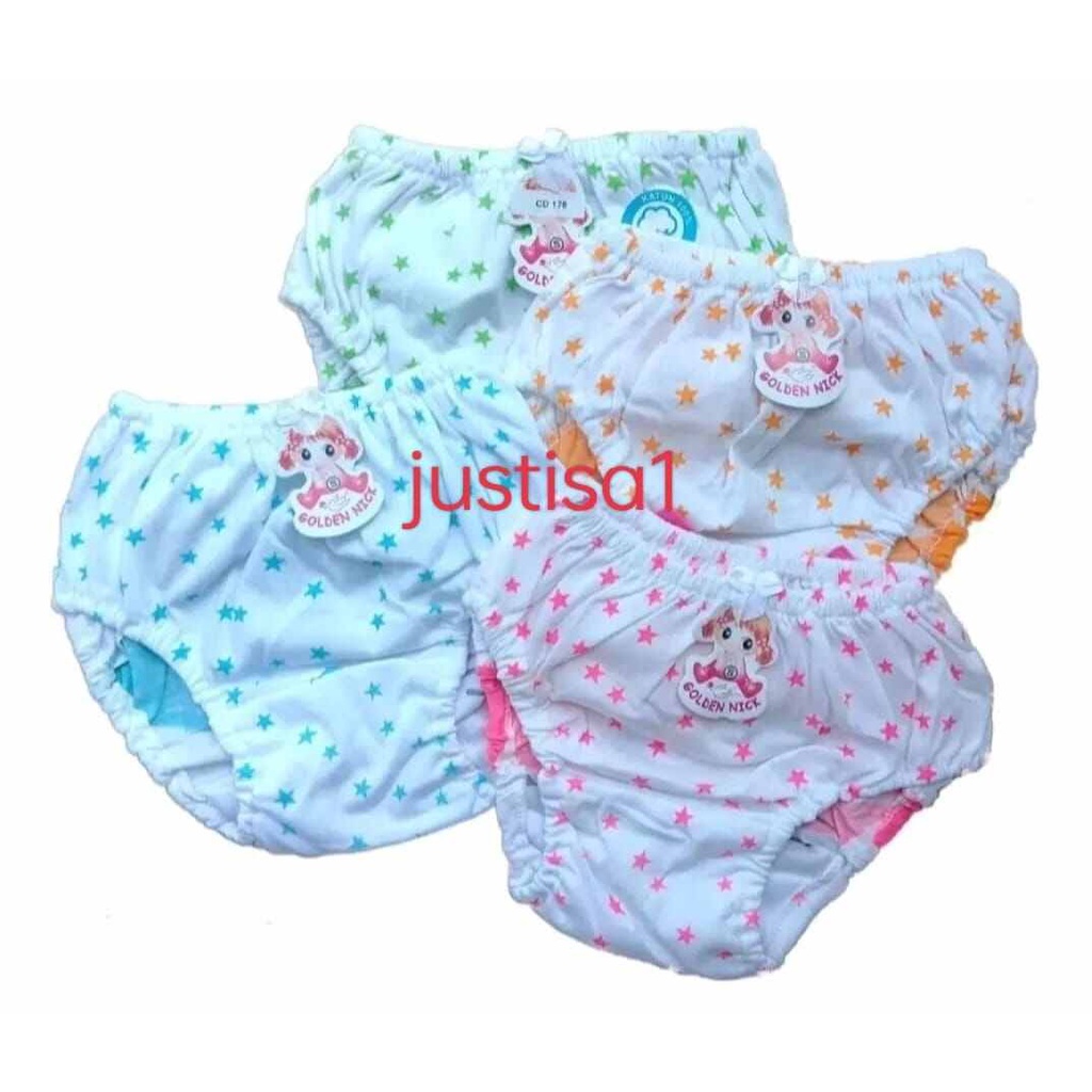 GNKD..PROMO!! 6 PCS CELANA DALAM GOLDEN NICK ANAK MODEL KUPING