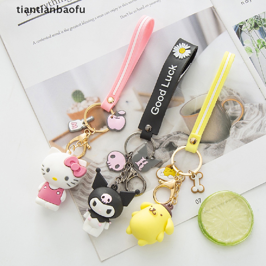 Gantungan Kunci Desain Kartun Sanrio Kuromi Mymelody Untuk Hadiah Anak