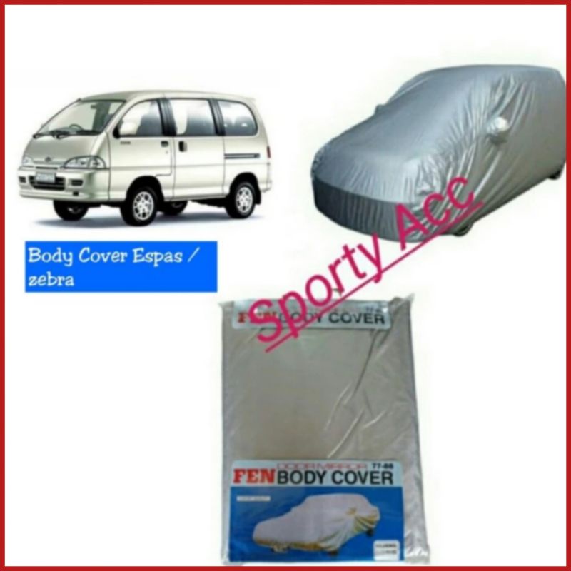 Body Cover Selimut Mobil Espas Zebra