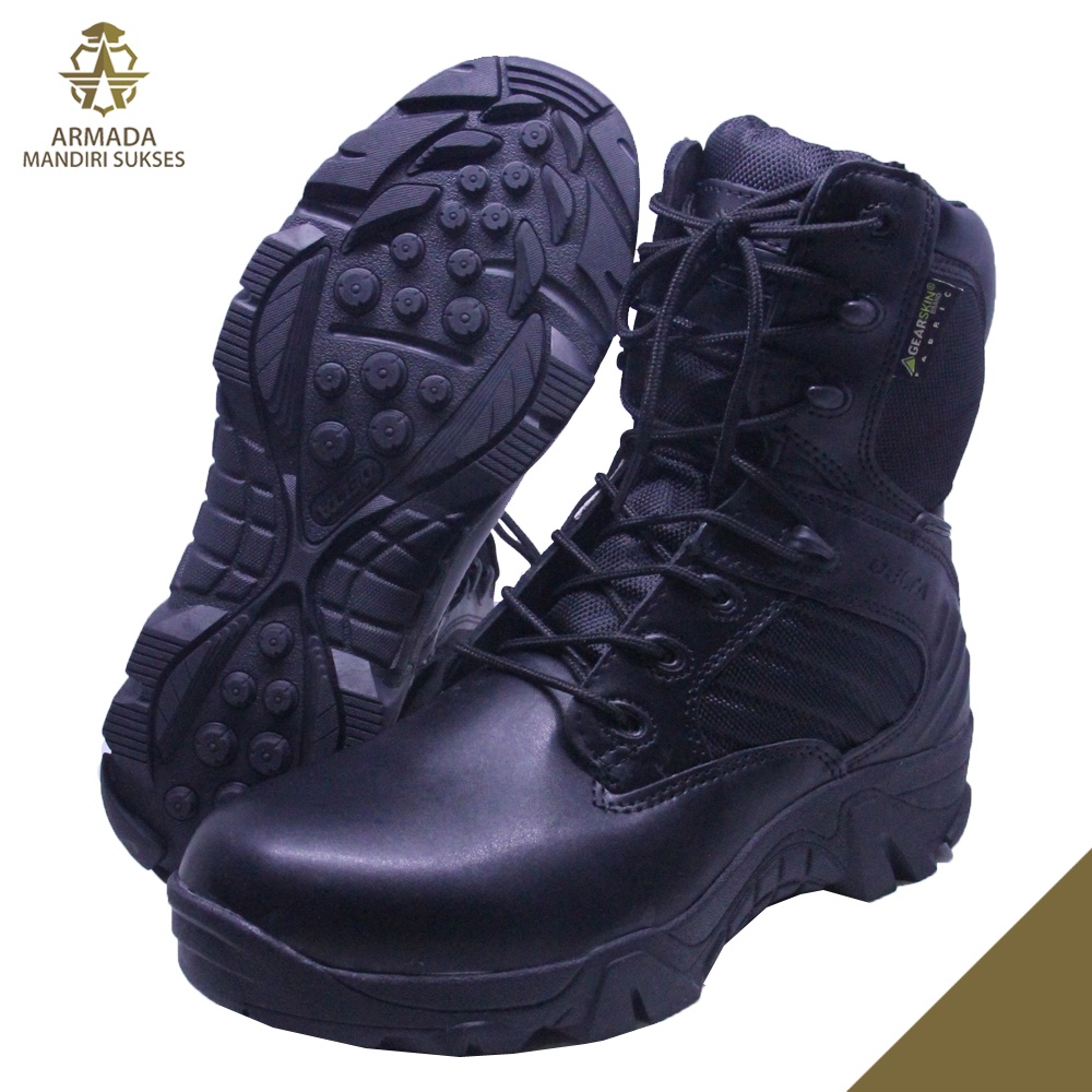 Sepatu Tactical Cordura Delta Boots 8 Hitam - Sepatu PDL Tactical