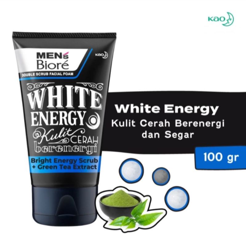 MEN'S BIORE Facial Foam Bright Energy 100g (kemasan baru)