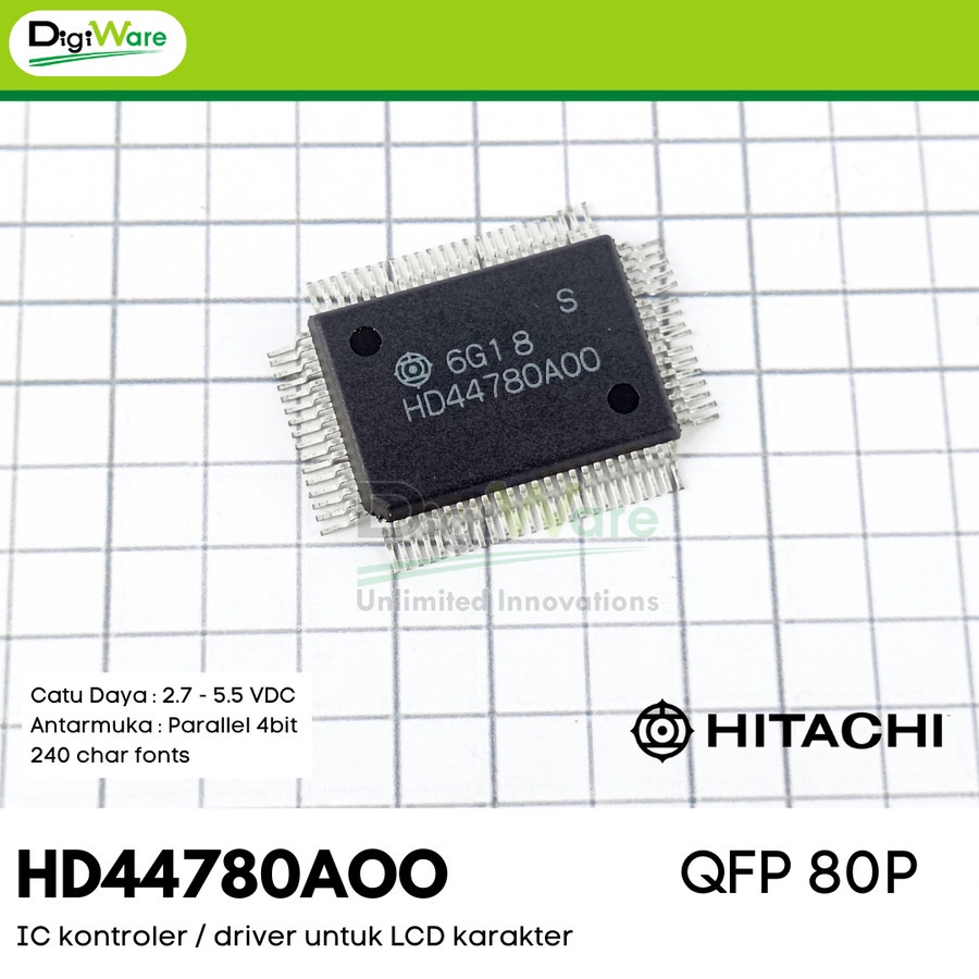 HD44780 A00 | IC LCD 8 Karakter