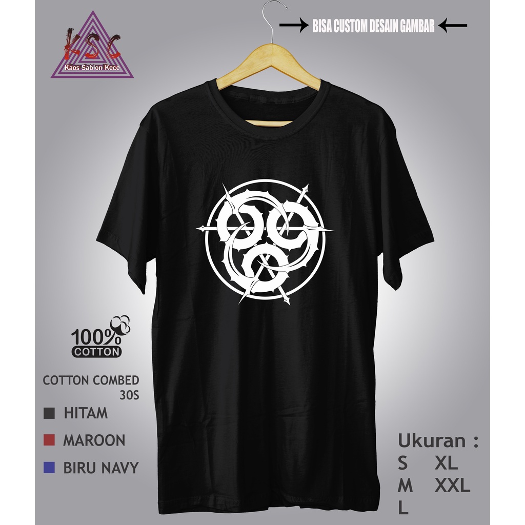 Kaos Pria Dewasa Metal 666 Logo Terbaru Kaos Distro Keren - Kaos_Na