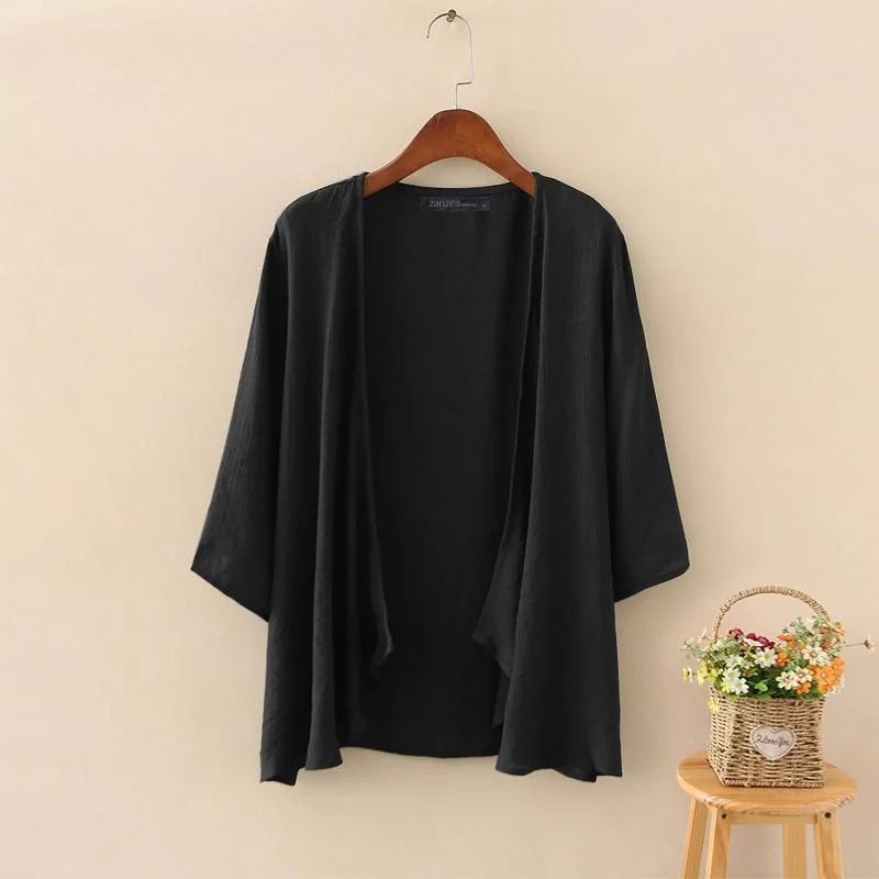 Yorin Outer Batwing Crinkle Airflow Tanpa Lengan