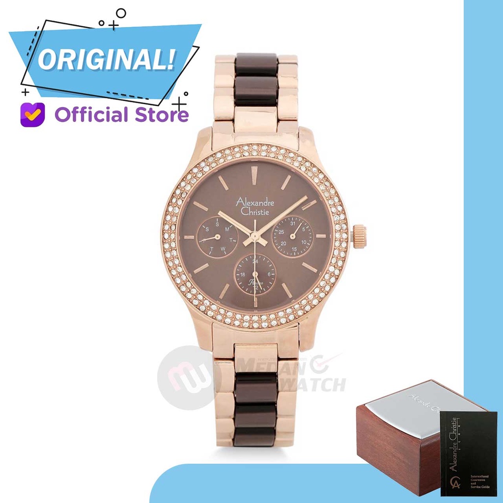 Jam Tangan Wanita Analog Alexandre Christie 2914BF AC2914 AC 2914 BF 2914 BFBRGBO Original Garansi R