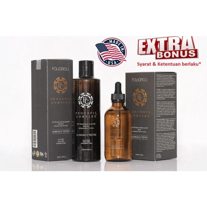 Foligrou hair tonic dan shampoo penumbuh rambut