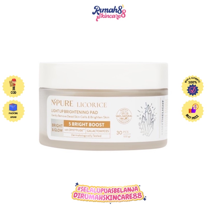 NPURE Licorice Light Up Brightening Pad