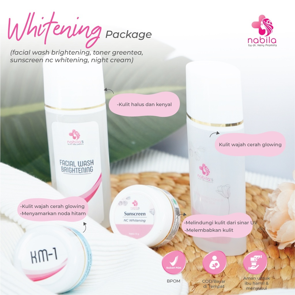 PAKET WHITENING SERIES | PAKET MENCERAHKAN | NABILA | NABILASKINCARE