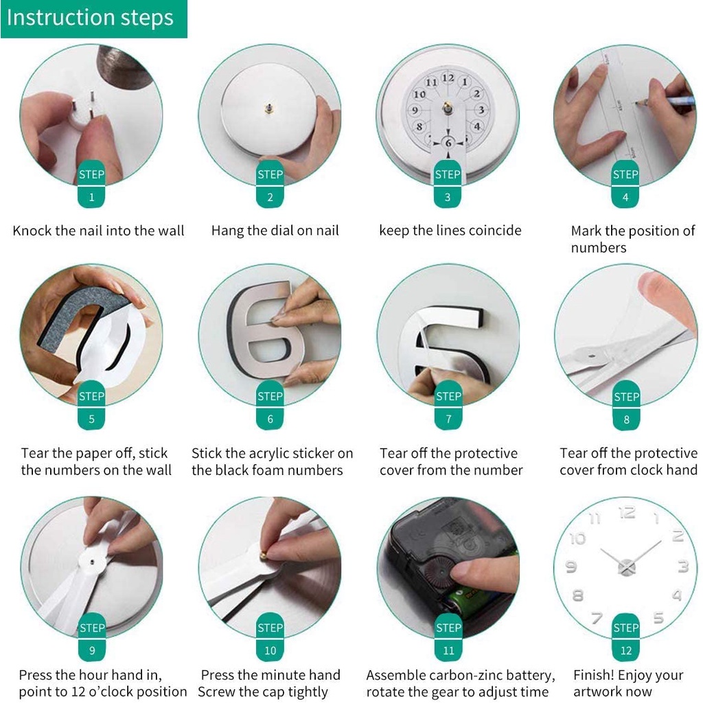 Jam Dinding Bahan Akrilik Untuk Dekorasi background TV
