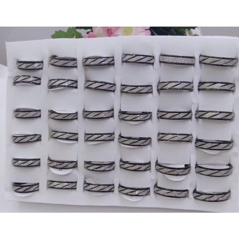 CINCIN TITANIUM 1 BOX ISI 36 PCS UKURAN 16 SAMPAI 19 CPRHITAM