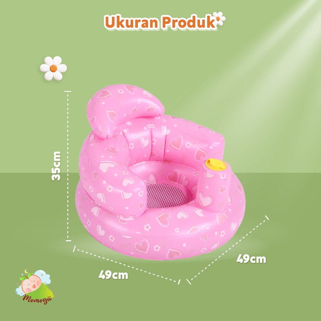 MOMOGII Kursi Sofa Bayi Empuk Tidak Mudah Bocor Sudah Ada Pompa