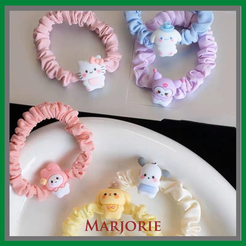 Cincin Usus Kecil Kartun Anjing Cinnamoroll  Cincin Rambut  Gaya Manis Manis Lucu Tali Rambut-MJD