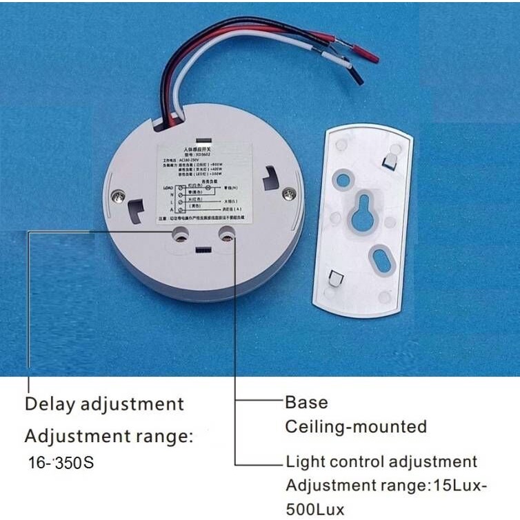 Saklar Lampu Sensor Gerak PIR Switch Otomatis Motion Detector Plafon Ceiling PIR Infrared LED Infra