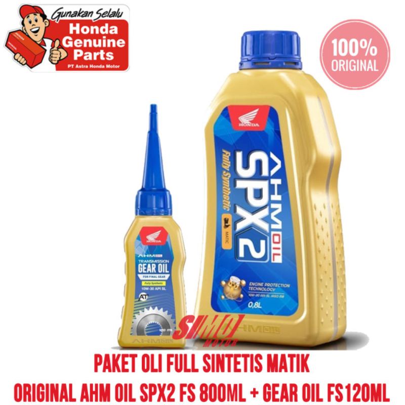 PAKET OLI FULL SINTETIS MATIC 0.8 0.65 ml 800ML 650ML + OLI GARDAN 120ML SPX 2 SPX2 ORIGINAL