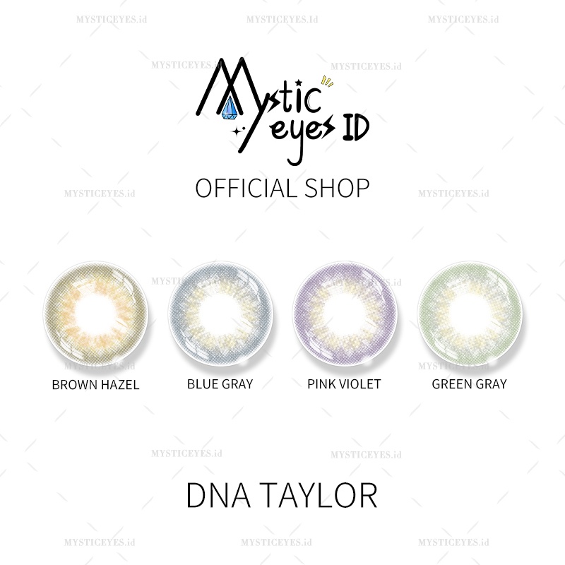 [✅COD] MYSTICEYES SOFTLENS DNA TAYLOR EYES SERI 14MM NORMAL &amp; MINUS -0.50 S/D -3.00