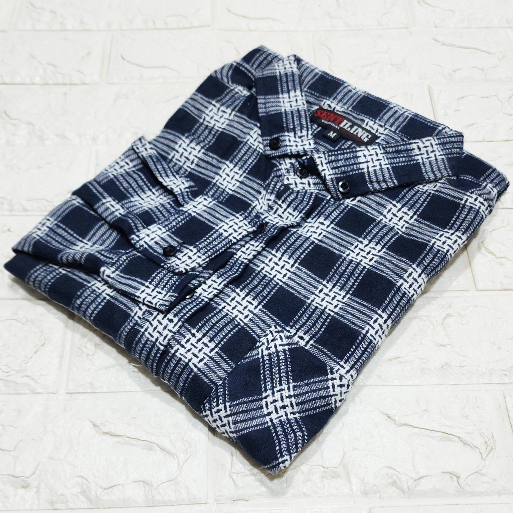 Kemeja Flanel Impor Pria Distro Flannel Lengan Panjang Pria,Kemeja Kotak Kotak Pria Lengan Panjang-FPS24