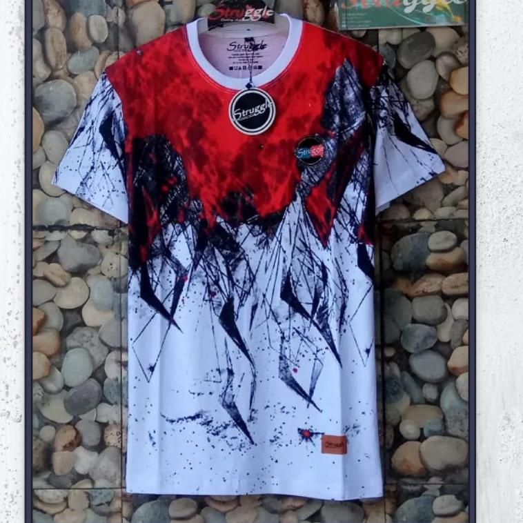 ㄼ Kaos Distro STRUGGLE ORIGINAL Bandung FULLPRINT Terlaris Cotton Combad 24s Tshirt Distro Pria Kere