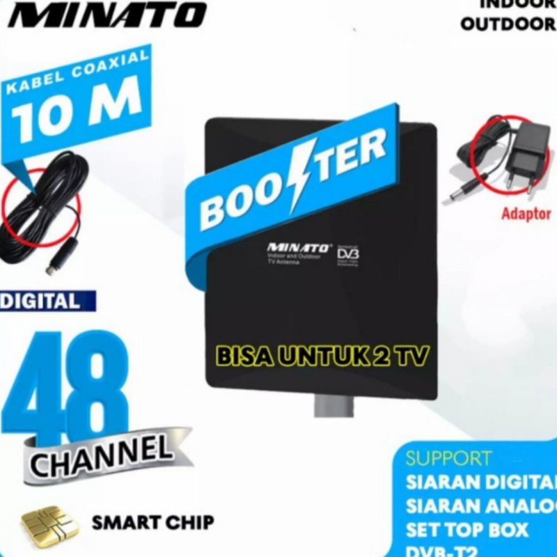 BEST SELLER ANTENA SUPER DIGITAL DTV SMART CHIP DAPAT SEMUA SIARAN DIGITAL INDONESIA