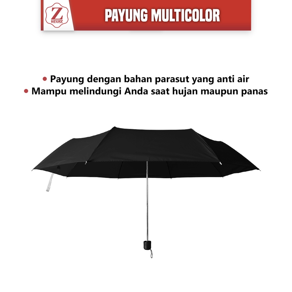 Payung Lipat Warna Warni Polos Anti Sinar Uv Umbrella Portable Payung Lipat Payung Serba Guna Payung Mobil Payung Anak Sekolah Polos Payung Murah Payung Hujan Dan Bebas Sinar Matahari