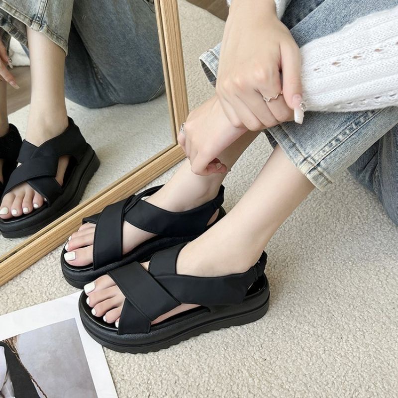 MYSTYLE Jeonsu Korea Design Sandal Tali Fashion Fashion Wanita Import