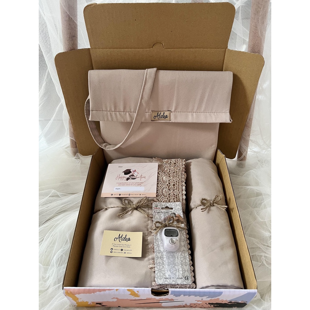 Hampers Mukena Dewasa Kado Mukenah Sultan 2 in 1 Gift Box