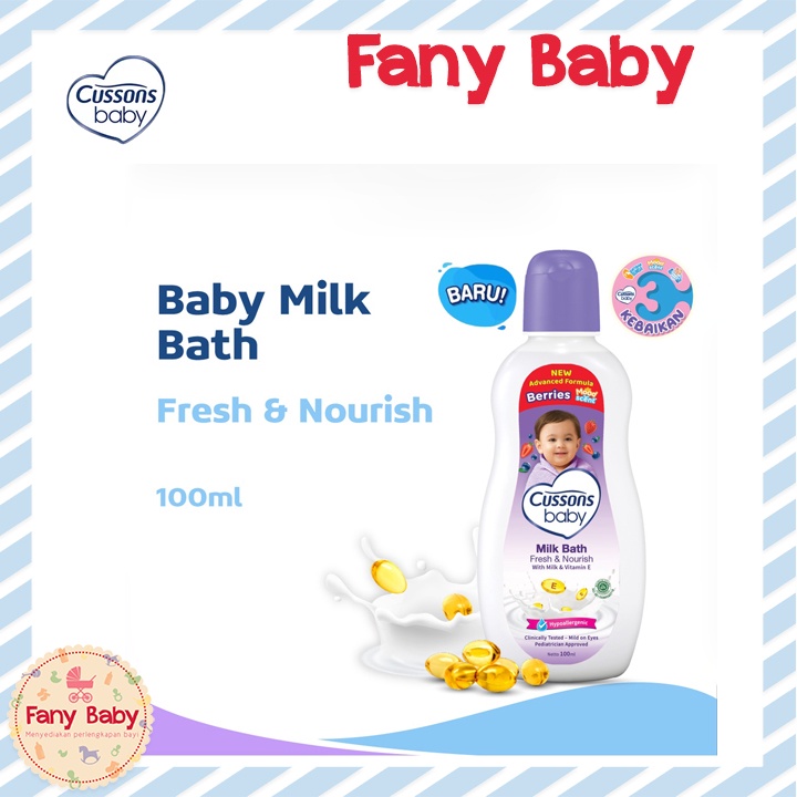 CUSSON BABY MILK BATH FRESH &amp; NOURISH 100ML