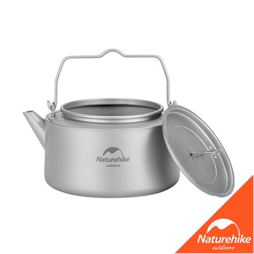 Naturehike NH21CJ007 Teko Titanium Ketel Cooking Set Camping Alat Masak Camping 1000ml 1L