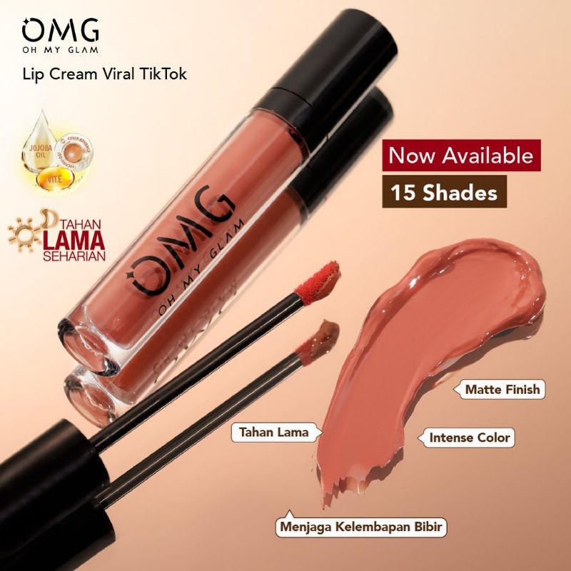 OMG OH MY GLAM Matte Kiss Lip Cream 3,5gr | Lipcream OMG | Lipstick OMG