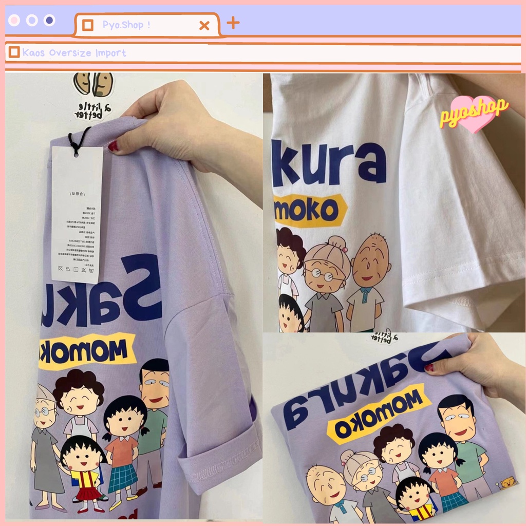 Tshirt Oversize Import Chibi Maruko