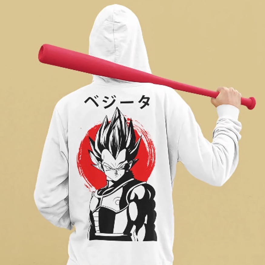 Hoodie Vegeta Ultimate Anime Manga Dragon Ball Premium Unisex