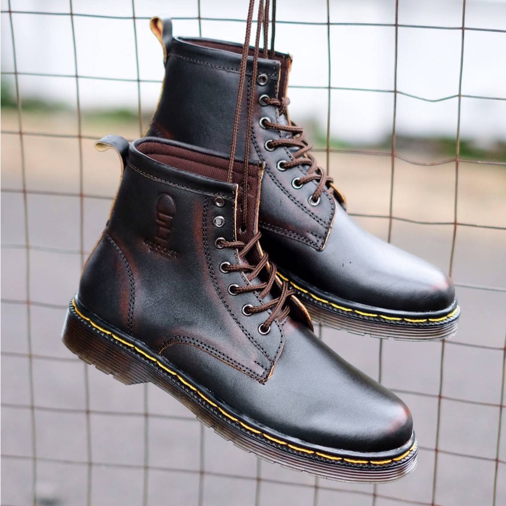 Sepatu Boot Tinggi Pria Azcost Vamos Burgundy