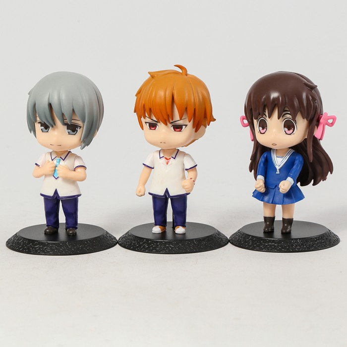 Figure Anime Fruit Basket Tohru Honda Kyo Sohma Sohma Yuki set 3 pcs