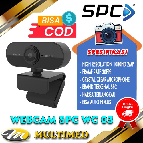Webcam SPC WC 03 Original Full HD 1080p 30fps SPC WC03