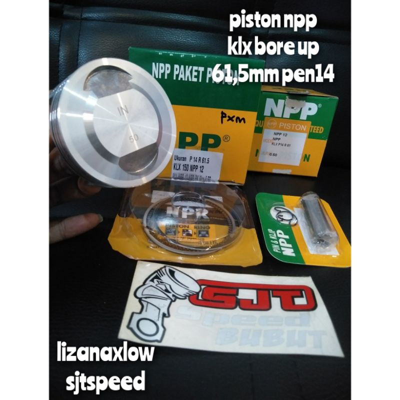 piston npp klx bore up 61,5 mm pen14 hi dome npp12