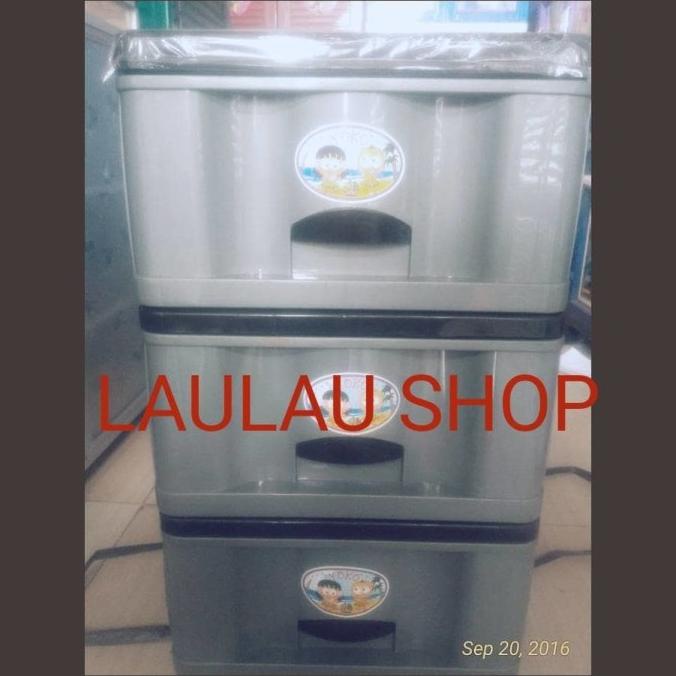 

LACI PAKAIAN PLASTIK SUSUN 3 YOKO / LEMARI TEMPAT BAJU / SERBAGUNA stock ready
