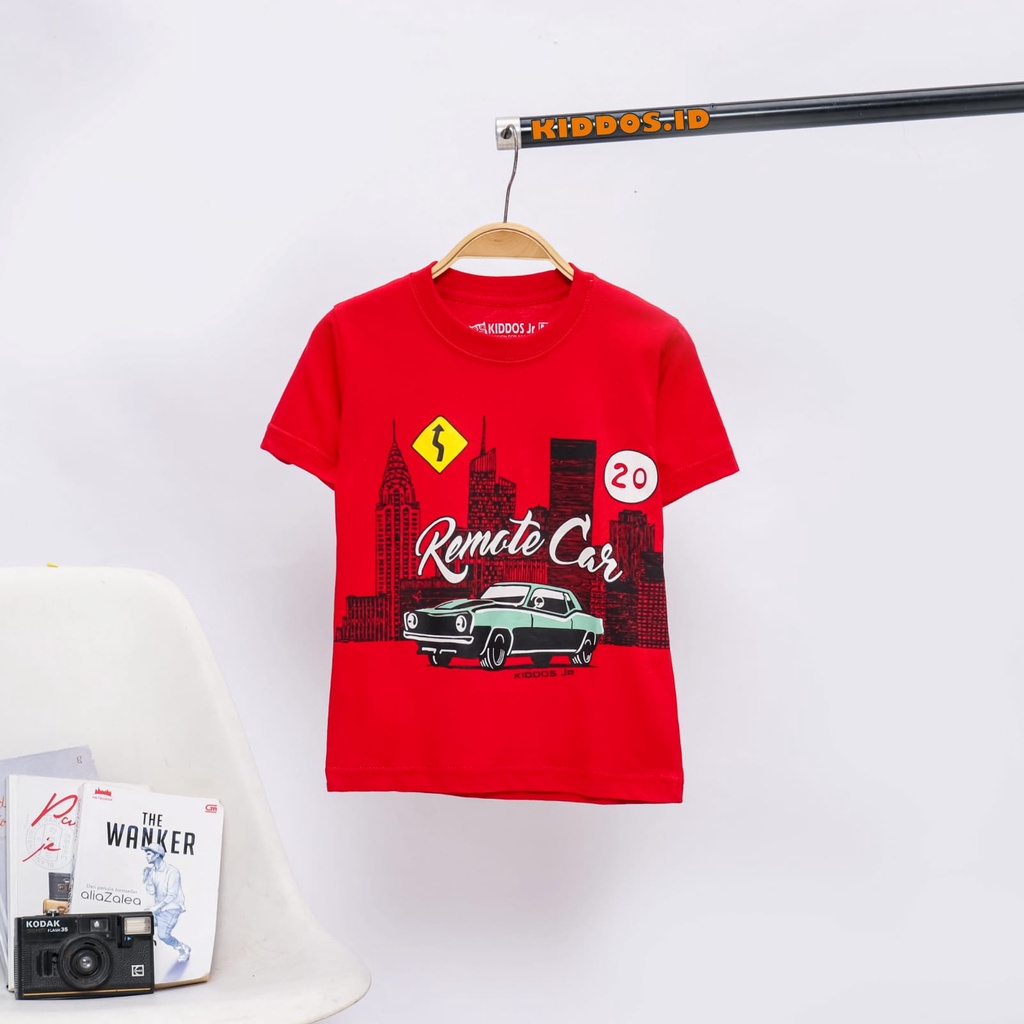 Setelan Kaos Anak / Celana Panjang Denim Anak Laki Laki REMOTE CAR