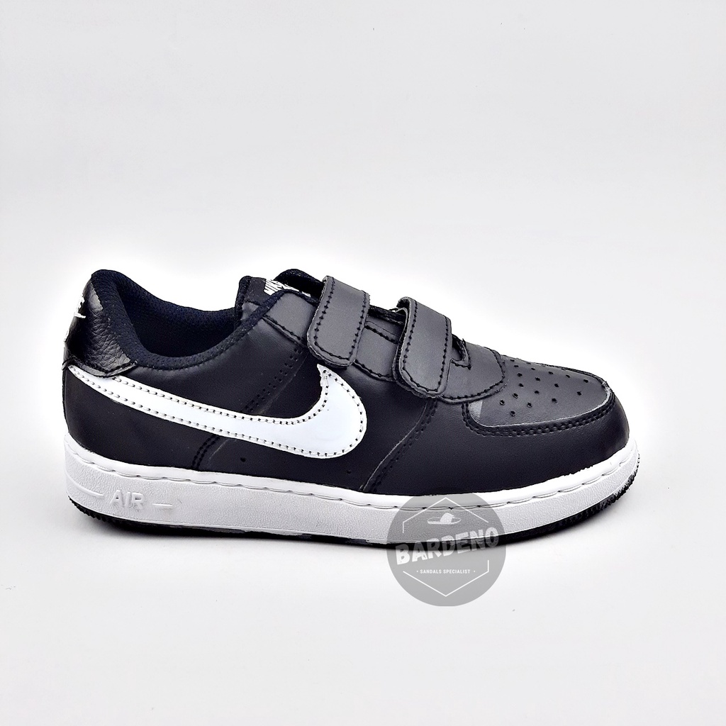 Sepatu Anak Nike Air Force1 / Sepatu Sekolah / Sneakers / Sepatu Hitam