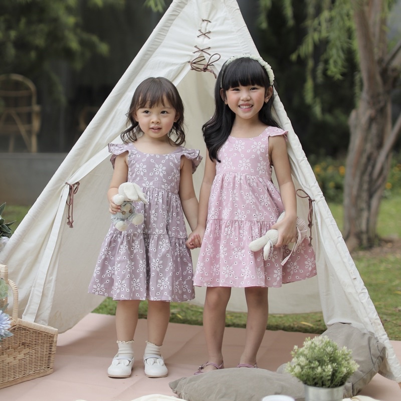 KIDDIEPODS - Daisy Dress / Dress anak perempuan / Terusan Anak perempuan 1-10 tahun