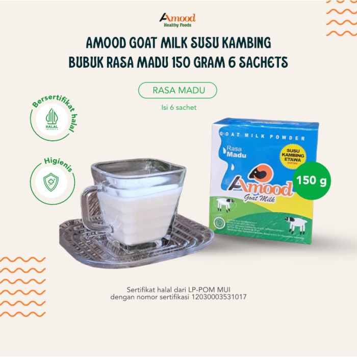 Jual Sp Amood Goat Milk Susu Kambing Bubuk Rasa Madu Gram Sachets Shopee Indonesia