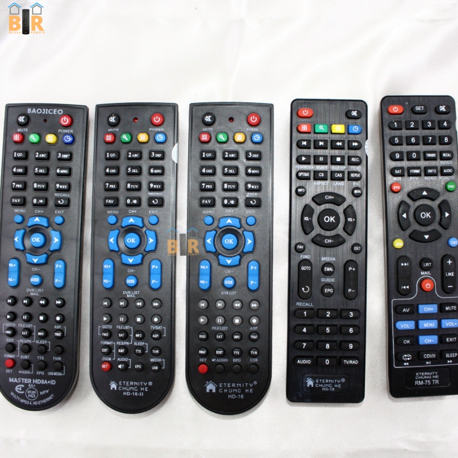 Remot Remote MULTI RECEIVER PARABOLA MPEG4 HD (getmecom, matrix, manhattan, venus, technosat)