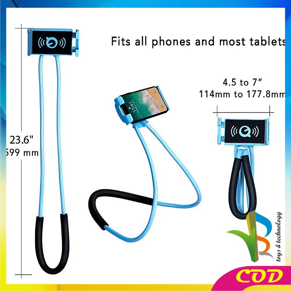 RB-C371 Lazy Neck Phone Holder Lazyneck Holder Hp / Flexible Lazypod Leher / Penyangga HP di Leher