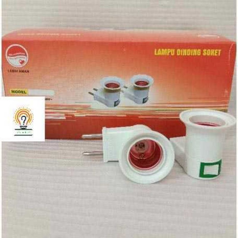 Fitting Colok Lampu + Saklar ON/ OFF /Lamp Holder Fitting Lampu E 27/Fitting Bohlam/Fitting Lampu