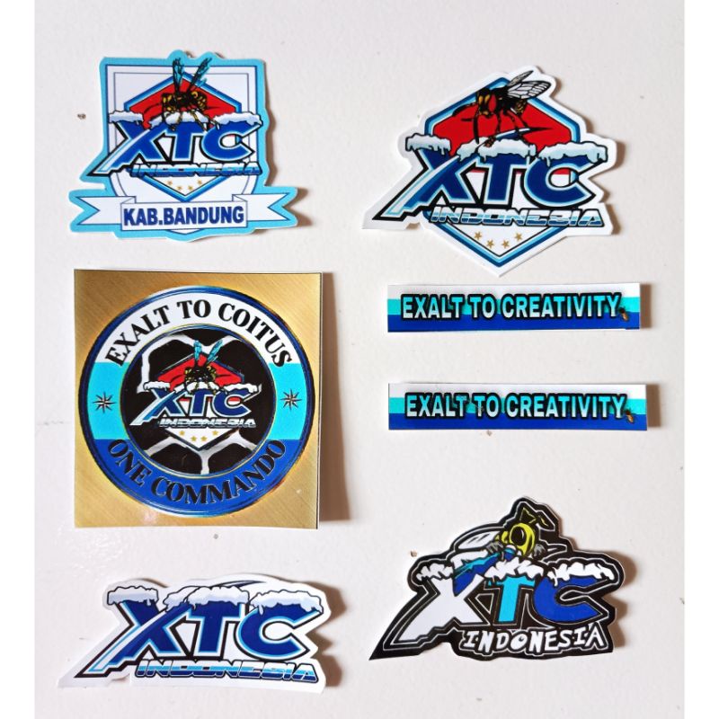 Stiker xtc logo kabupaten bandung xtc kab bandung campur