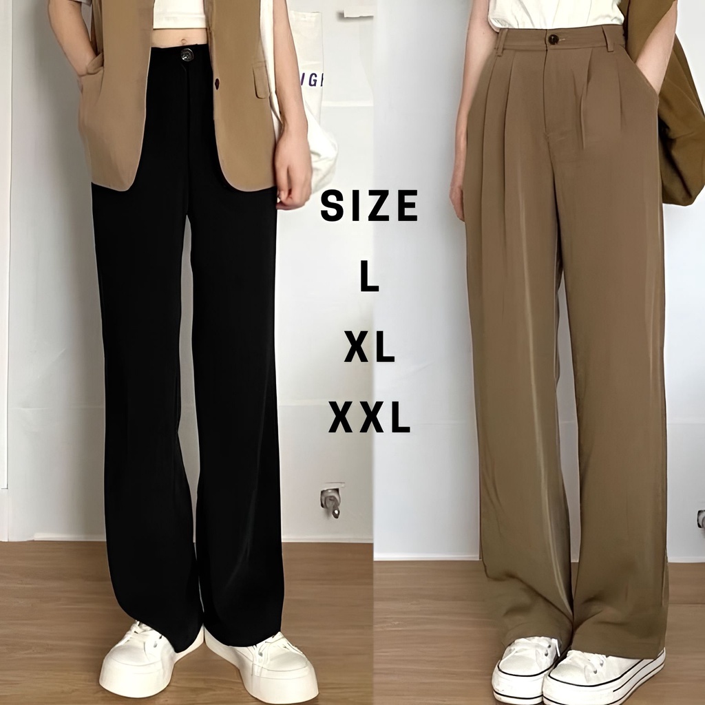 Baggy Pants Highwaist American Drill Import Premium Quality